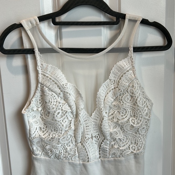 White Lulus White Lace Bodycon Dress - Picture 7 of 9